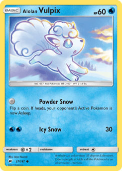 Alolan Vulpix 27/147 — Burning Shadows