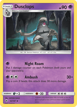 Dusclops 52/147 — Burning Shadows