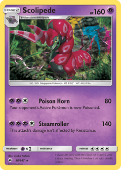 Scolipede 58/147 — Burning Shadows