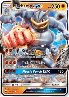 Machamp-GX 64/147 — Burning Shadows