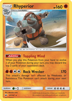 Rhyperior 67/147 — Burning Shadows