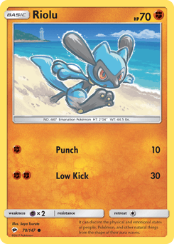 Riolu 70/147 — Burning Shadows