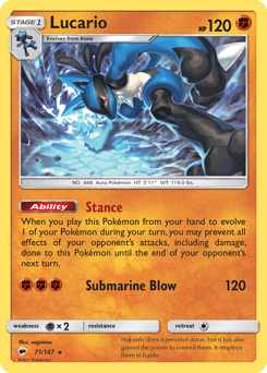 Lucario 71/147 — Burning Shadows