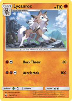 Lycanroc 76/147 — Burning Shadows