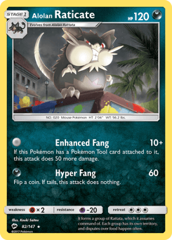 Alolan Raticate 82/147 — Burning Shadows