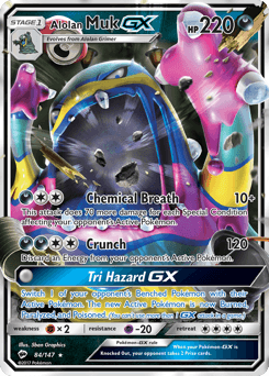 Alolan Muk-GX 84/147 — Burning Shadows