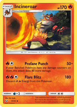 Incineroar 17/73 — Shining Legends