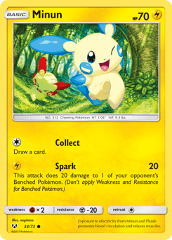 Minun 34/73 — Shining Legends