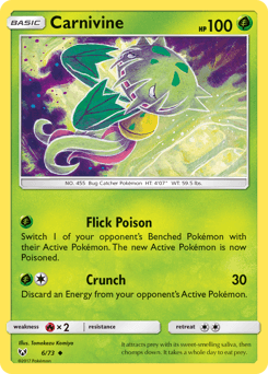 Carnivine 6/73 — Shining Legends