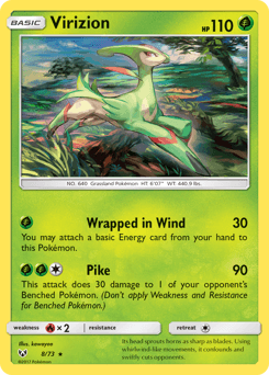 Virizion 8/73 — Shining Legends