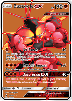 Buzzwole-GX 104/111 — Crimson Invasion