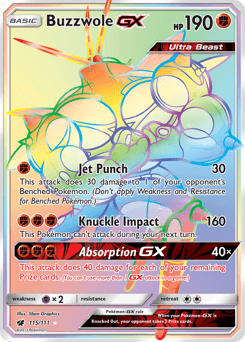 Buzzwole-GX 115/111 — Crimson Invasion