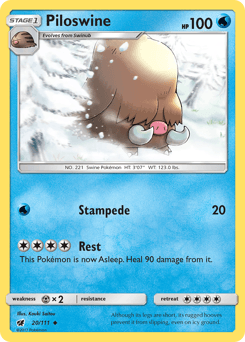 Piloswine 20/111 — Crimson Invasion