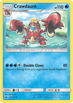 Crawdaunt 25/111 — Crimson Invasion
