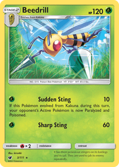 Beedrill 3/111 — Crimson Invasion