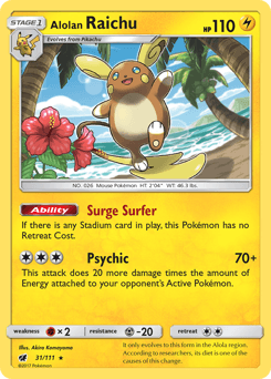 Alolan Raichu 31/111 — Crimson Invasion