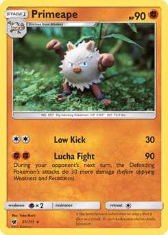 Primeape 51/111 — Crimson Invasion