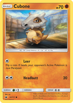 Cubone 52/111 — Crimson Invasion