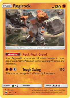 Regirock 53/111 — Crimson Invasion