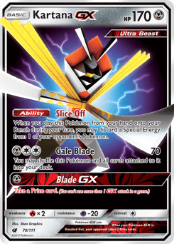 Kartana-GX 70/111 — Crimson Invasion
