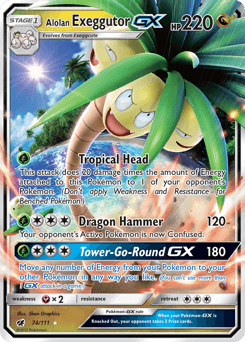 Alolan Exeggutor-GX 74/111 — Crimson Invasion