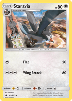 Staravia 82/111 — Crimson Invasion
