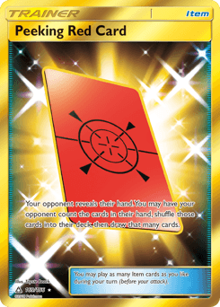 Peeking Red Card 169/156 — Ultra Prism