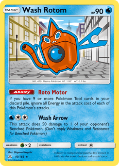 Wash Rotom 40/156 — Ultra Prism