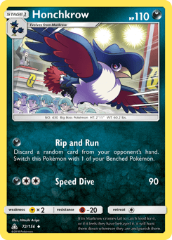 Honchkrow 72/156 — Ultra Prism