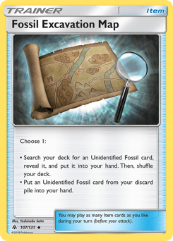 Fossil Excavation Map 107/131 — Forbidden Light