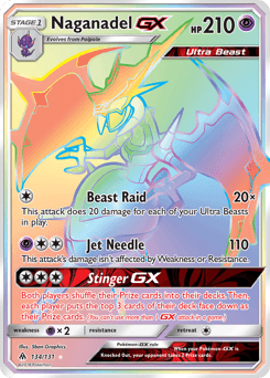 Naganadel-GX 134/131 — Forbidden Light