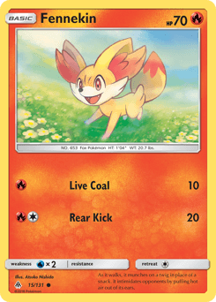 Fennekin 15/131 — Forbidden Light