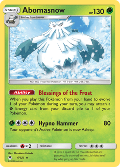 Abomasnow 4/131 — Forbidden Light