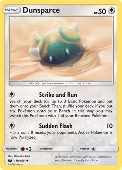 Dunsparce 110/168 — Celestial Storm