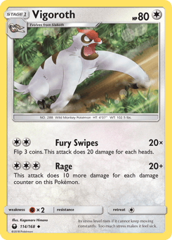 Vigoroth 114/168 — Celestial Storm
