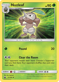 Nuzleaf 13/168 — Celestial Storm