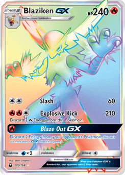 Blaziken-GX 170/168 — Celestial Storm