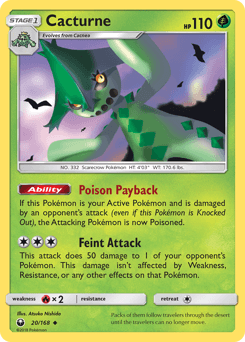 Cacturne 20/168 — Celestial Storm