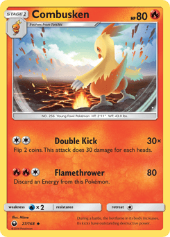 Combusken 27/168 — Celestial Storm