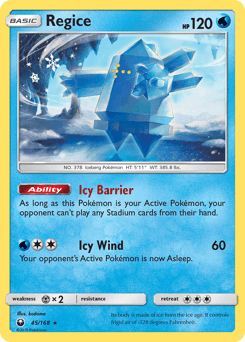 Regice 45/168 — Celestial Storm