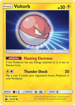 Voltorb 47/168 — Celestial Storm