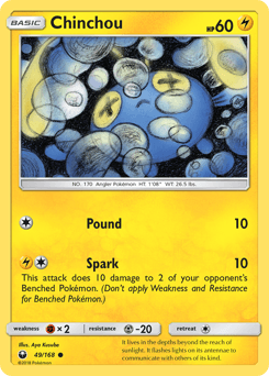 Chinchou 49/168 — Celestial Storm