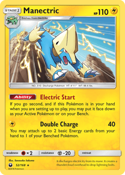 Manectric 52/168 — Celestial Storm