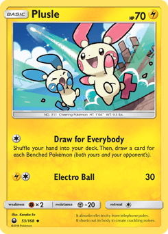 Plusle 53/168 — Celestial Storm