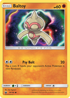 Baltoy 78/168 — Celestial Storm