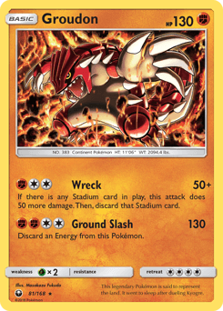Groudon 81/168 — Celestial Storm