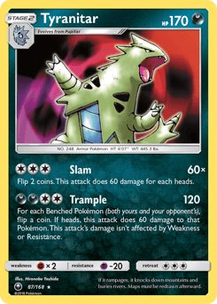 Tyranitar 87/168 — Celestial Storm