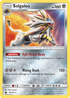 Solgaleo 99/168 — Celestial Storm