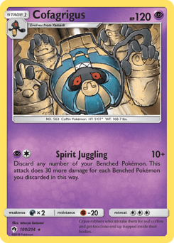 Cofagrigus 100/214 — Lost Thunder