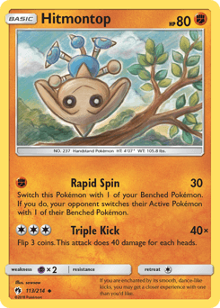 Hitmontop 113/214 — Lost Thunder